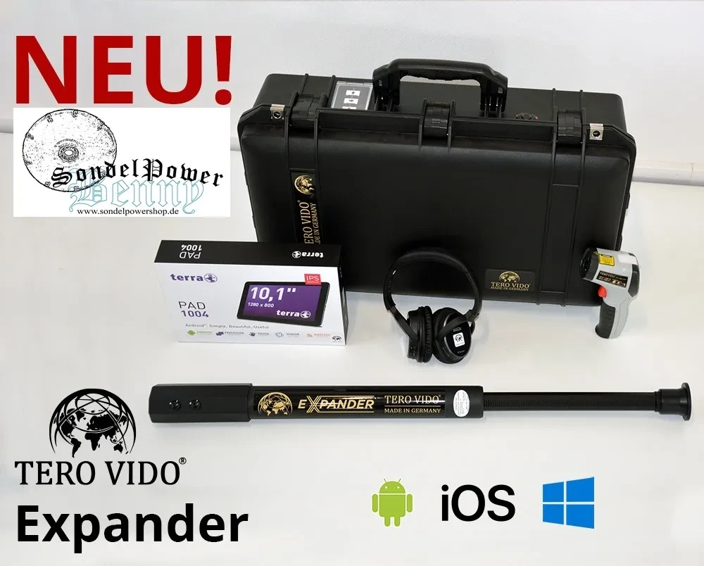 Tero Vido Expander Vertikal Bodenscanner 3D Metalldetektor Hohlraumdetektor